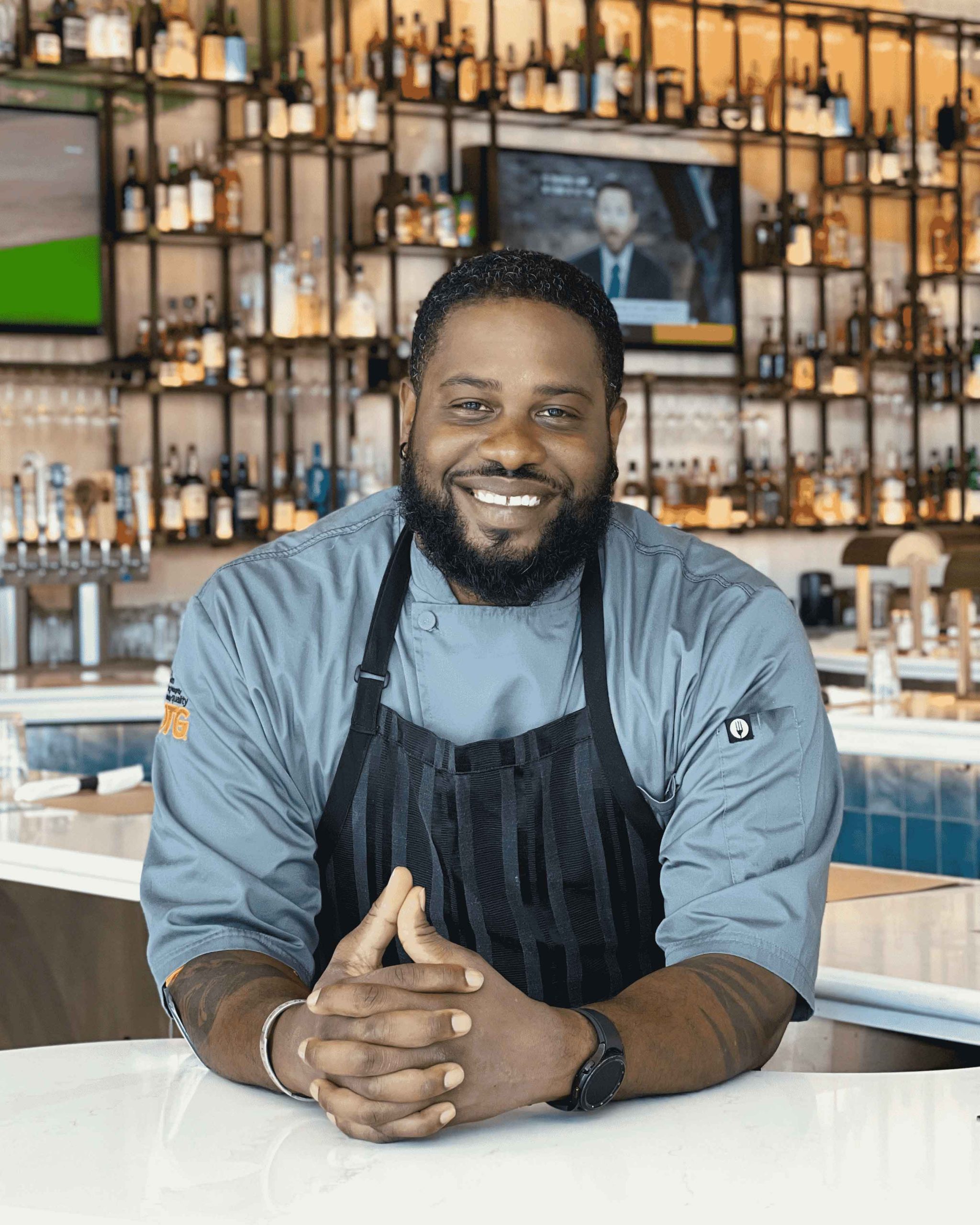 photo of a chef in one of his restaurants