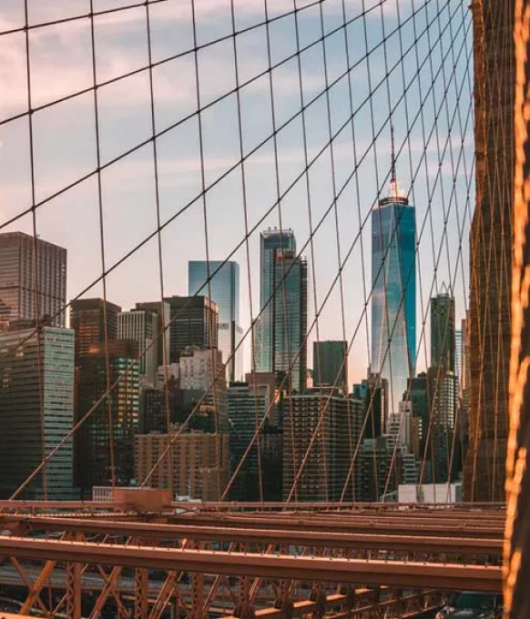 View of Manhattan from Brooklyn Bridge